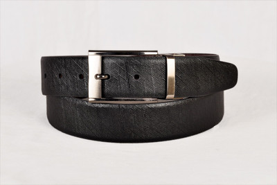 Pellezzari Men Black, Brown Genuine Leather Belt, Blk