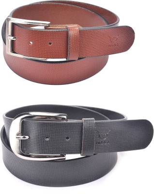 

Hidelink Men Formal Brown Genuine Leather Belt