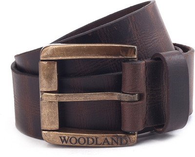 

Woodland Men Brown Genuine Leather, Metal Belt