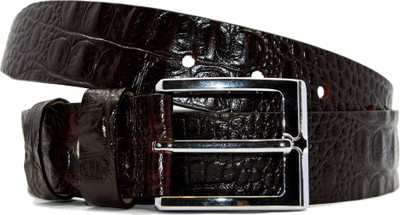 

RAZA Men Casual Brown Genuine Leather Belt, Reddish brown