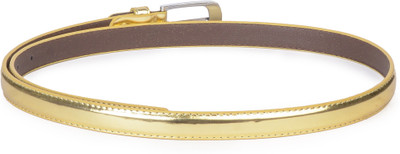 

Buckle Up Women Gold Artificial Leather Belt