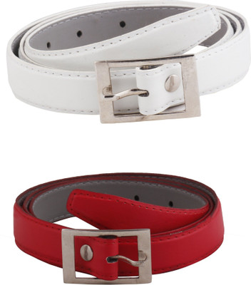 

SRS Women Casual Red, White Artificial Leather Belt, Red-white-18