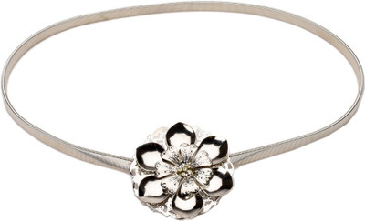 Tiekart Women Casual Silver Metal Belt