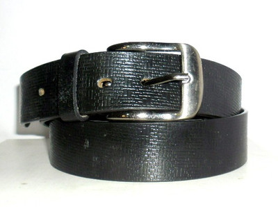 

Troyfashion Men Black Genuine Leather Belt