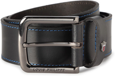 

Louis Philippe Men Black Genuine Leather Belt