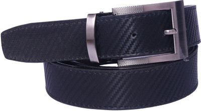 

OODI Men Black Artificial Leather Belt
