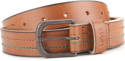 

Levi's Men Tan Genuine Leather Belt