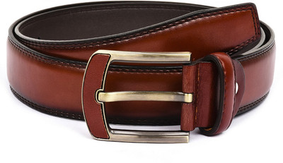 

Buckle Up Men Formal Tan Artificial Leather Belt