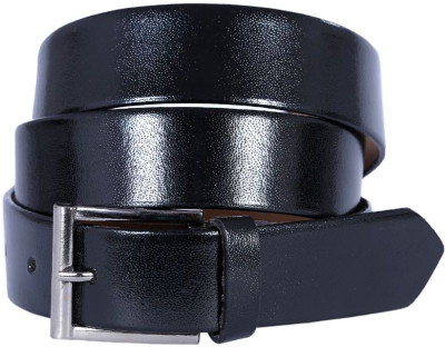 

OODI Men Red Genuine Leather Belt, Black