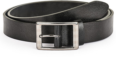 

Buckle Up Men Formal Black Genuine Leather Belt