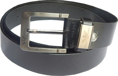 

Ansari Men Casual Black Genuine Leather Belt