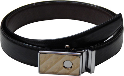 

Navaksha Men Formal Black Artificial Leather Reversible Belt