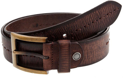 

Hornbull Men Casual Brown Genuine Leather Belt