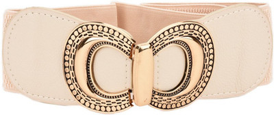 

Tiekart Women Casual White Metal Belt