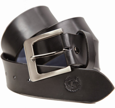 

99Cells Men Casual Black Genuine Leather Belt