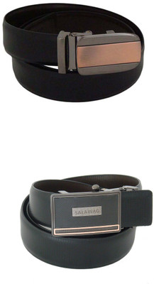

SFA Men Formal Black Artificial Leather Reversible Belt, Blackbrown362620