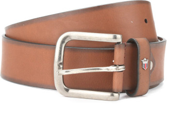 

Louis Philippe Men Brown Genuine Leather Belt, Tan