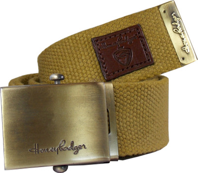 

Honey Badger Men Casual Khaki Canvas Belt