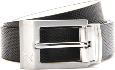 

Puma Men White, Black Reversible Belt, Black-white