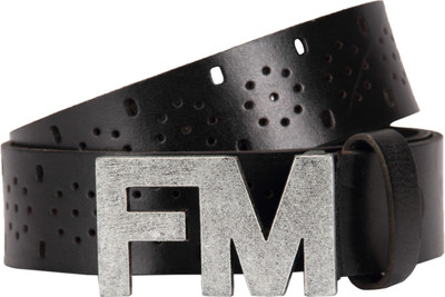 

Flying Machine Men Black Genuine Leather Belt