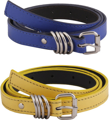

SRS Women Casual Blue, Yellow Artificial Leather Belt, Rblue-yellow-27