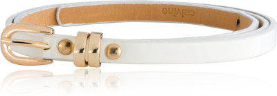 

Calvino Girls Casual, Evening/Party White Artificial Leather Belt