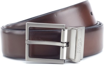 

Kenneth Cole Men Black, Brown Artificial Leather, Metal, Genuine Leather Reversible Belt, Brown and black