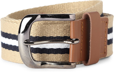 

People Men Beige Genuine Leather Belt