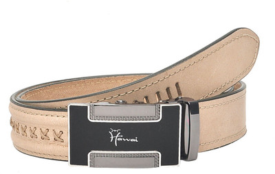 

Hawai Men Casual, Formal Brown Genuine Leather Belt, Light brown