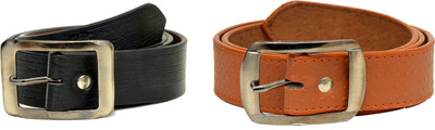 

Tiwari Collection Men Black Artificial Leather Belt, Black;brown
