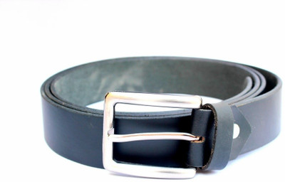 

Tops Men Semi-formal Black Genuine Leather Belt