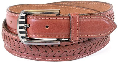 

Thayla Men Red Genuine Leather Belt, Brick red