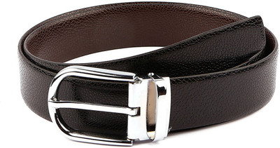 

BW Men Formal Black Genuine Leather Reversible Belt