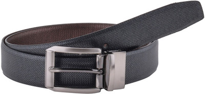 

Brounplus Boys Formal Black Artificial Leather Reversible Belt, Black;brown