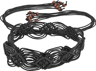 

Jainsons Women Casual Black Fabric Belt
