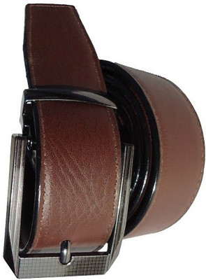 AmahapGlamourDaze Men Formal Brown Artificial Leather Belt