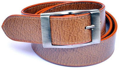

LAER Men Tan Artificial Leather Belt