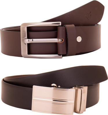 

Valbone Men Formal Brown Genuine Leather Belt