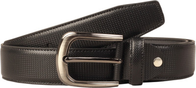

Scharf Men Casual Black Artificial Leather Belt, Black-05