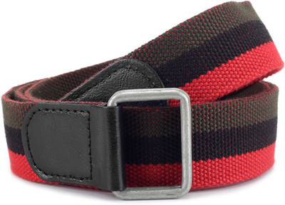 

Flying Machine Men Multicolor Belt, Red;black and olive