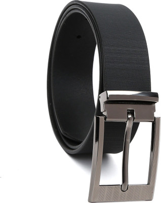 

Regnum Men Formal Black Genuine Leather Belt