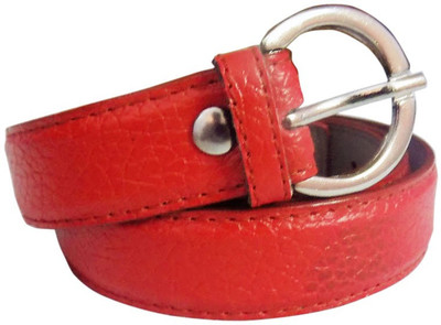 

Rege Girls Casual Red Artificial Leather Belt