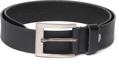 

The Deer Club Men Casual Black Genuine Leather Belt