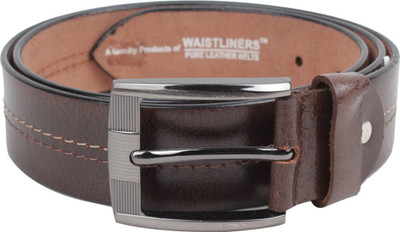 

Leather Hub Men Casual Brown Genuine Leather Belt