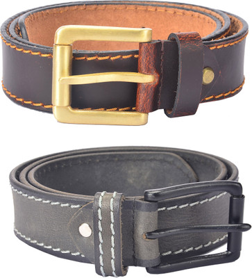 

Hidelink Men Formal Brown Genuine Leather Belt