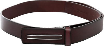 

Swiss Design Men Casual Brown Genuine Leather Belt