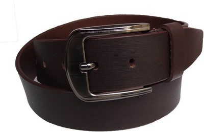 

eXcorio Men Semi-formal Brown Genuine Leather Belt