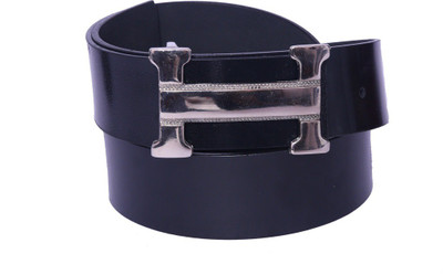 

OODI Men Black Artificial Leather Belt