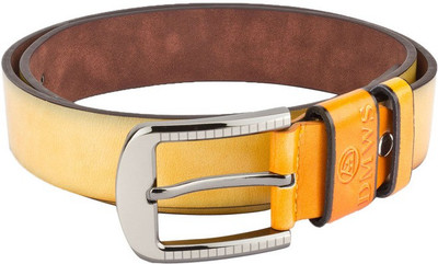

Swiss Design Men Casual Yellow Genuine Leather Belt