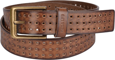 

Wega Life Men Casual Tan Genuine Leather Belt